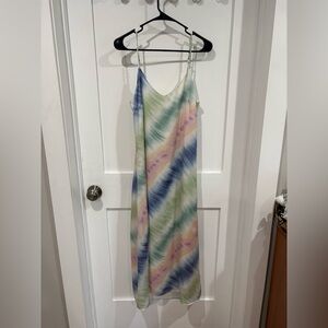 Tie-Dye Slip Maxi Dress